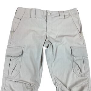 Under Armour Storm Cargo Pants Women 8 (32x32 fit) Beige Tactical Ripstop Hike
